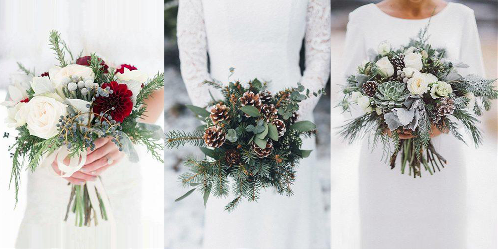 bouquets mariée noel hiver