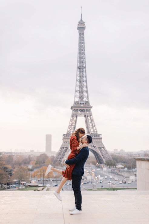 photographie des futurs mariés à Paris