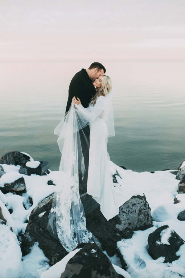 magie de l'hiver pour un mariage hivernale