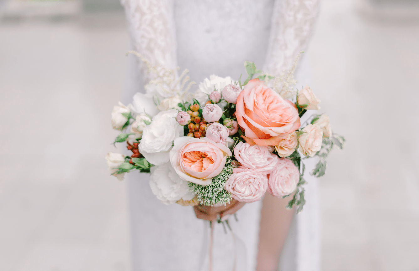 inspiration de couleurs pour le bouquet de la mariée