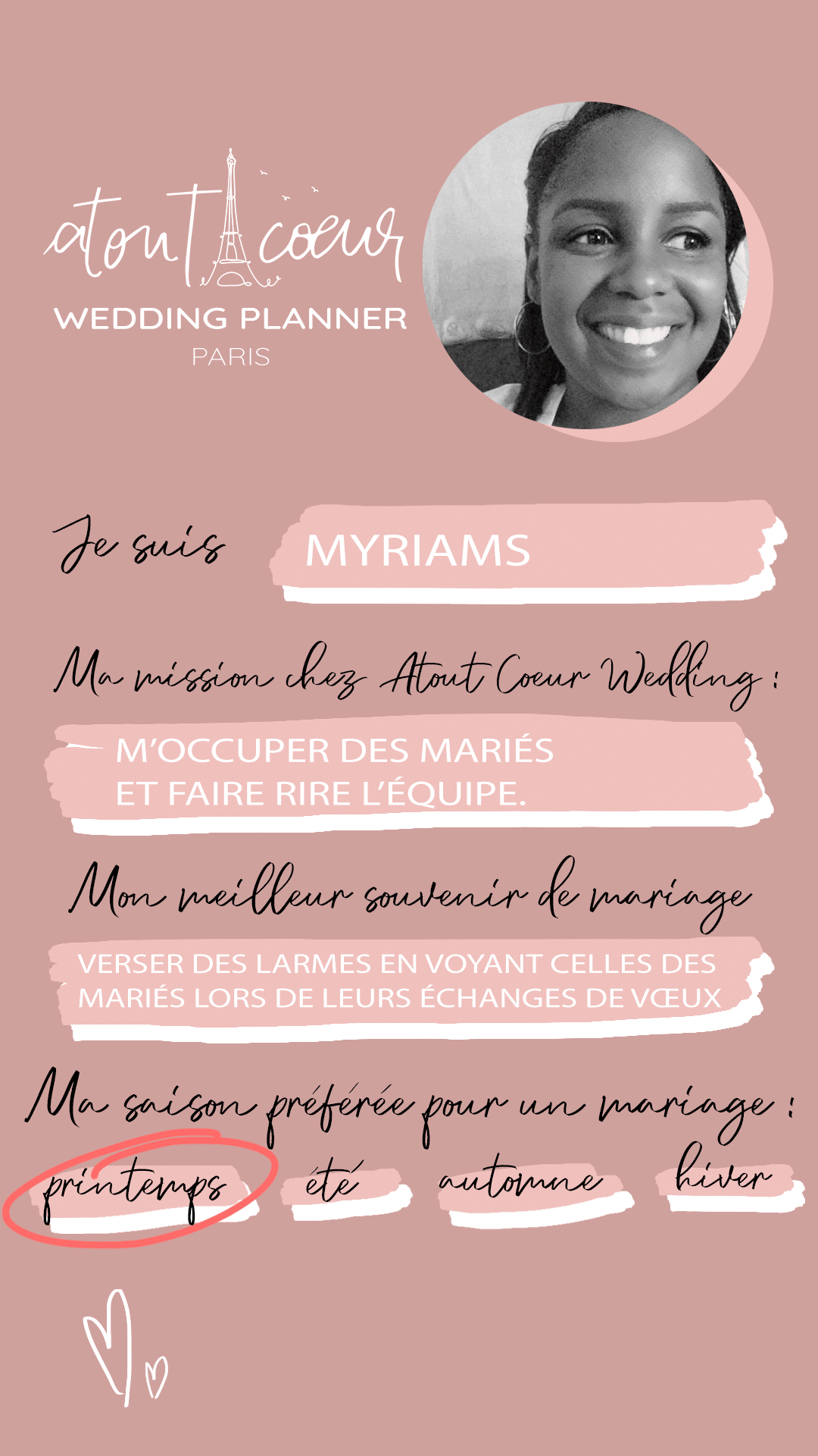 equipe wedding planner myriams