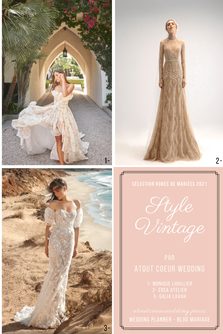 Style Vintage sélection robes de mariées blog mariage