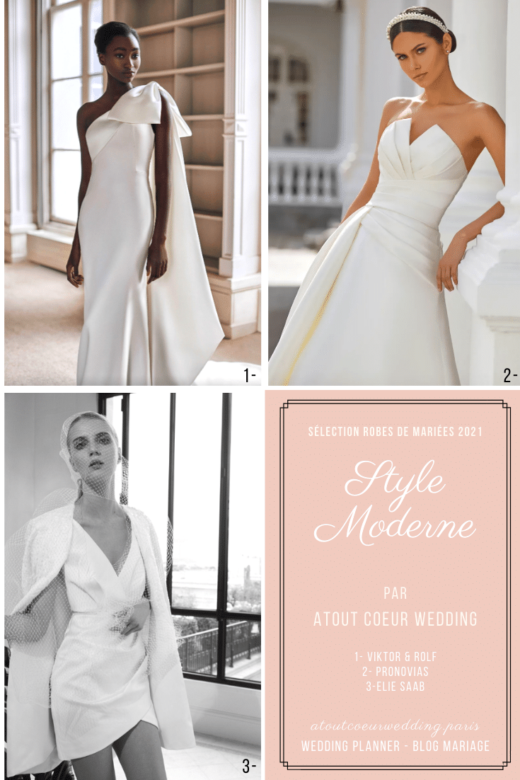 Modern bride wedding dress by atout coeur wedding