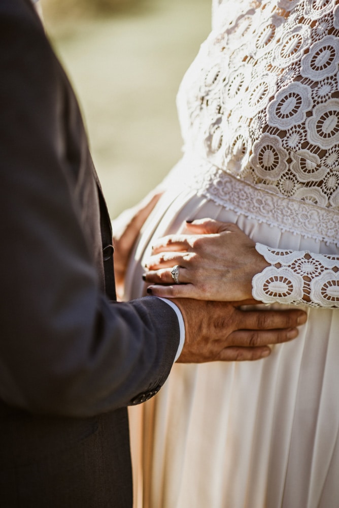 ventre grossesse robe de mariée