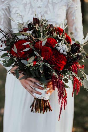 bouquet mariée noël