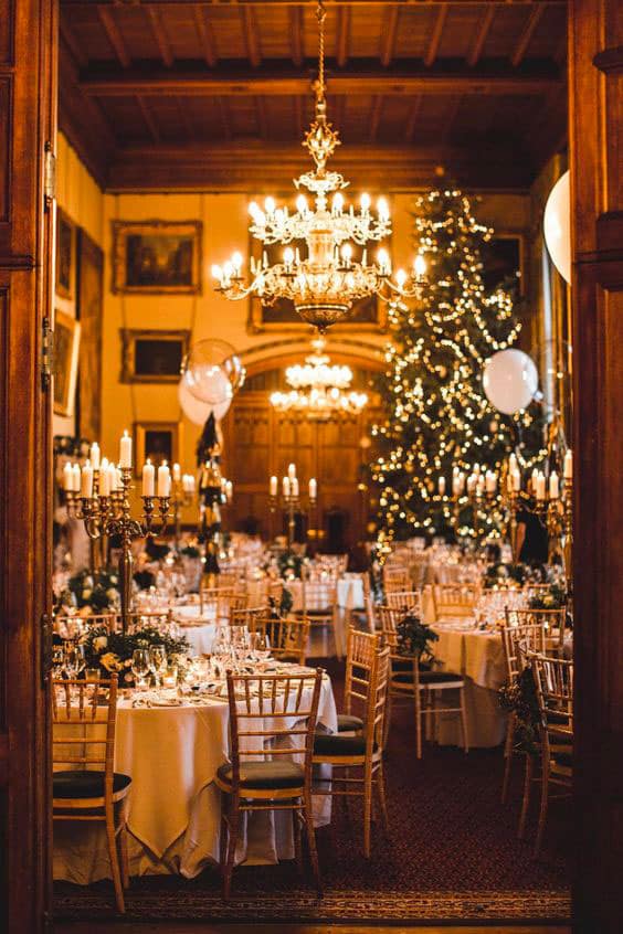 sapin de noël mariage décor